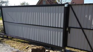 Купить сваи для ворот в Светлоград. Заказать ворота на сваях под ключ от 21328 руб