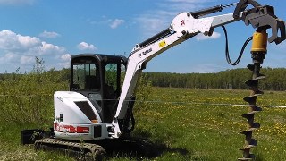 Аренда экскаватора погрузчика с ямобуром в Светлоград цена от 1524 руб